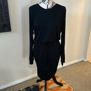 NWT Mossimo Black Casual Drawstring Waist Dress